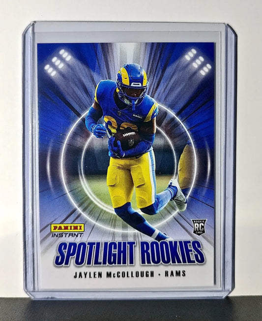 Jaylen McCollough Rookie 2024 Panini Spotlight Rookies NFL #38 Rams 1 of 1426 - Football Card Single