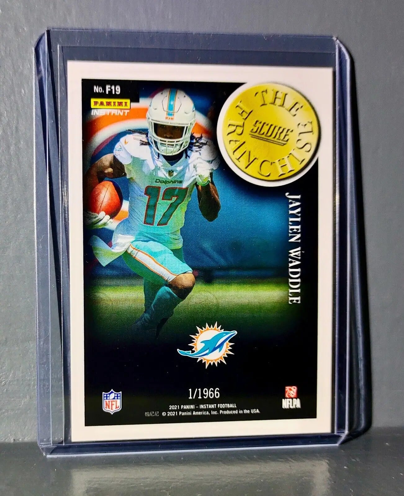 Jaylen Waddle 2021 Panini NFL Score The Franchise #19 Card 1/1966 - Football Card Single