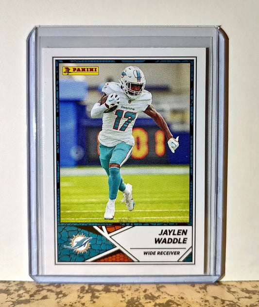 Jaylen Waddle 2024 Panini NFL #60 Sticker Card Miami Dolphins - Football Card Single