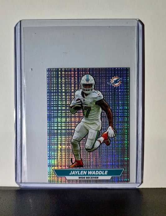 Jaylen Waddle 2024 Panini NFL Sticker #58 Foil Miami Dolphins - Football Card Single