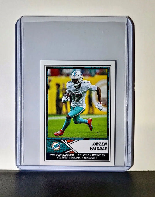 Jaylen Waddle 2024 Panini NFL Sticker #63 Miami Dolphins - Football Card Single
