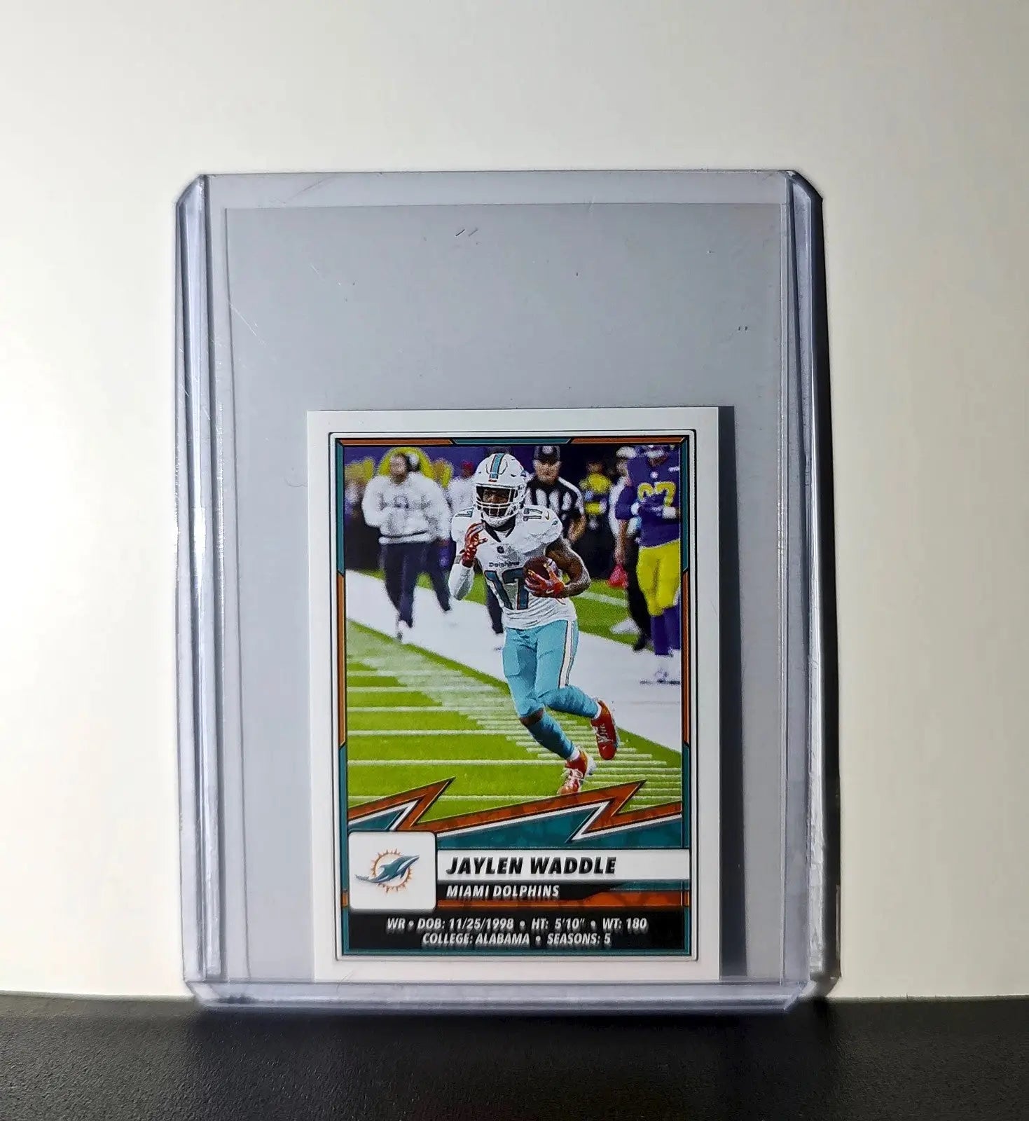 Jaylen Waddle 2025 Panini NFL #62 Sticker Miami Dolphins - Other