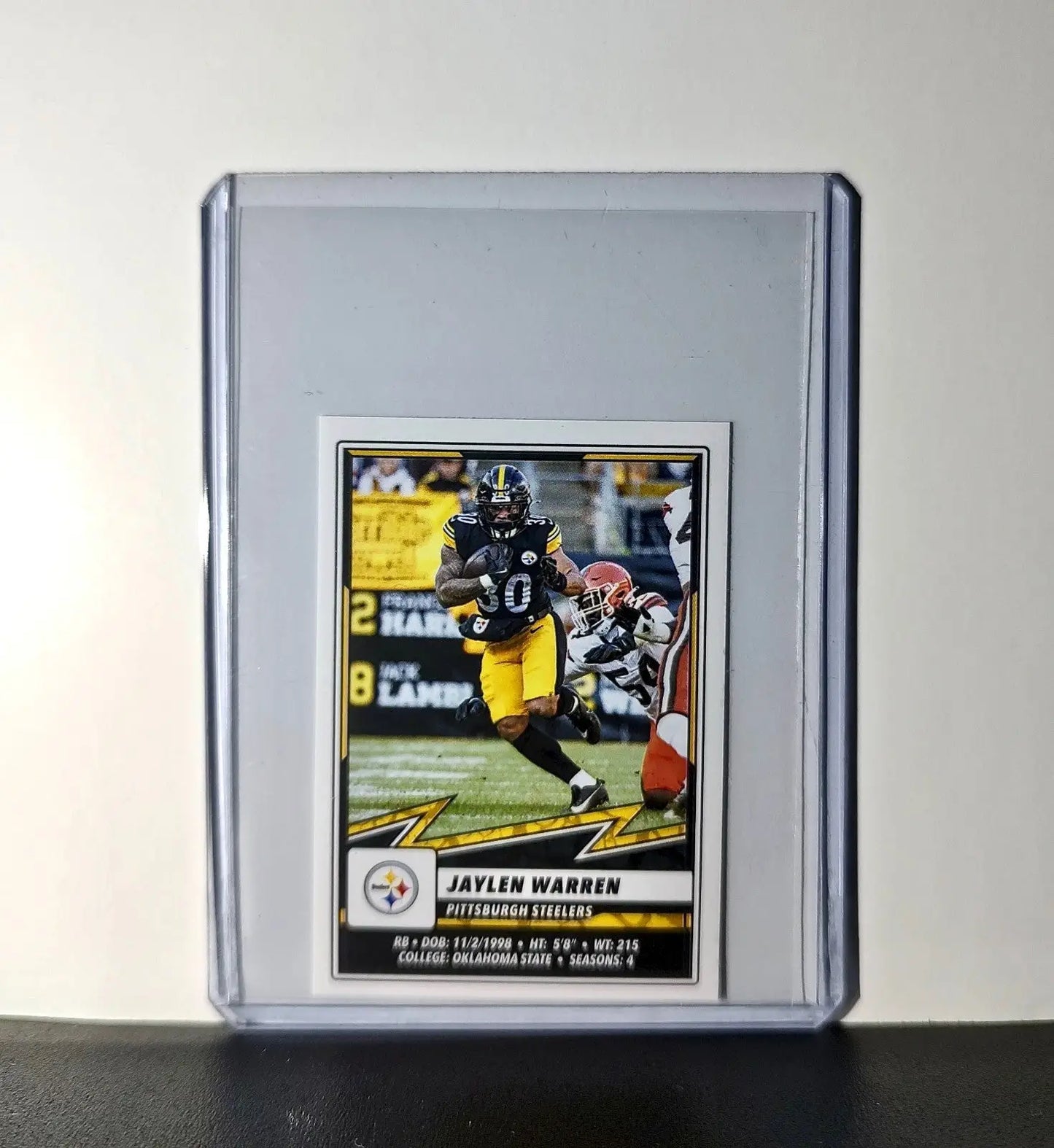 Jaylen Warren 2025 Panini NFL #153 Sticker Pittsburgh Steelers