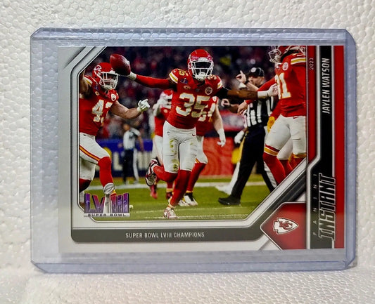 Jaylen Watson 2023 Panini NFL Superbowl Champions #34 Card Kansas City Chiefs - Football Card Single
