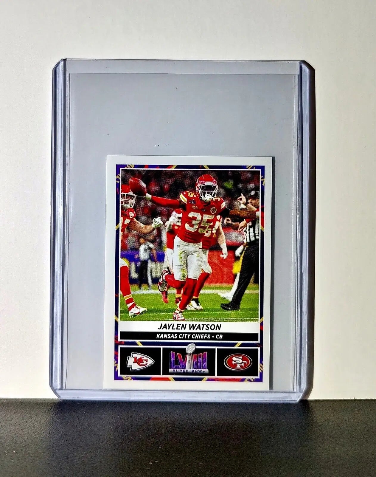 Jaylen Watson 2024 Panini NFL Sticker #34 Super Bowl Kansas City Chiefs - Football Card Single
