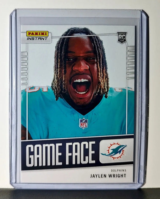 Jaylen Wright 2024 Panini Game Face #12 NFL Rookie Card Miami Dolphins 1/331 - Football Card Single