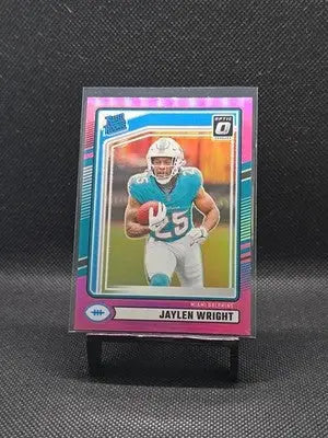 Jaylen Wright 2024 Panini Optic Pink Rated Rookie #344 Miami Dolphins - Football Card Single