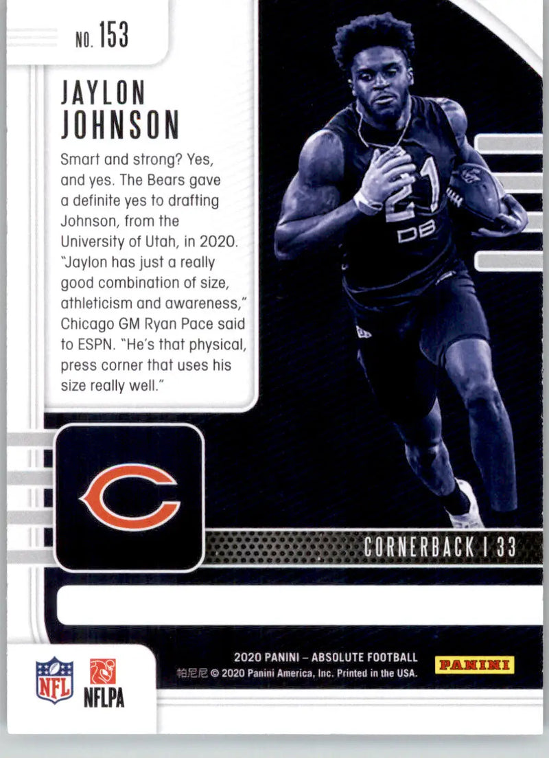 Jaylon Johnson - 2020 Panini Absolute - #153 - Green Rookie Football - Football Card Single