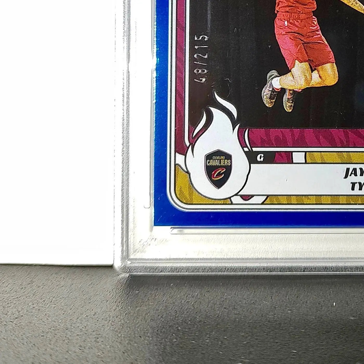 Jaylon Tyson Rookie 2024-25 Panini NBA #74 Sticker 48/215 Blue Foil PSA 7 NM