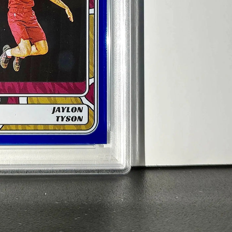 Jaylon Tyson Rookie 2024-25 Panini NBA #74 Sticker 48/215 Blue Foil PSA 7 NM