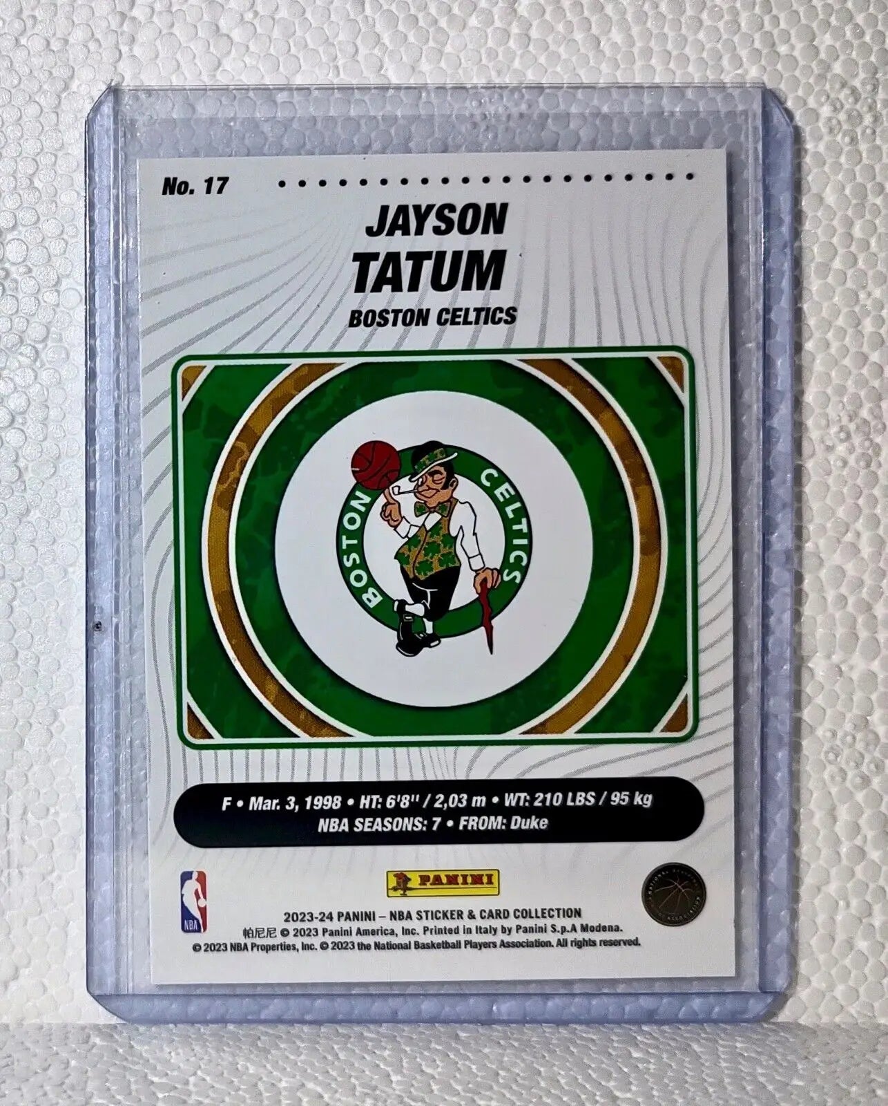 Jayson Tatum 2023-24 Panini NBA Basketball #17 Card Boston Celtics