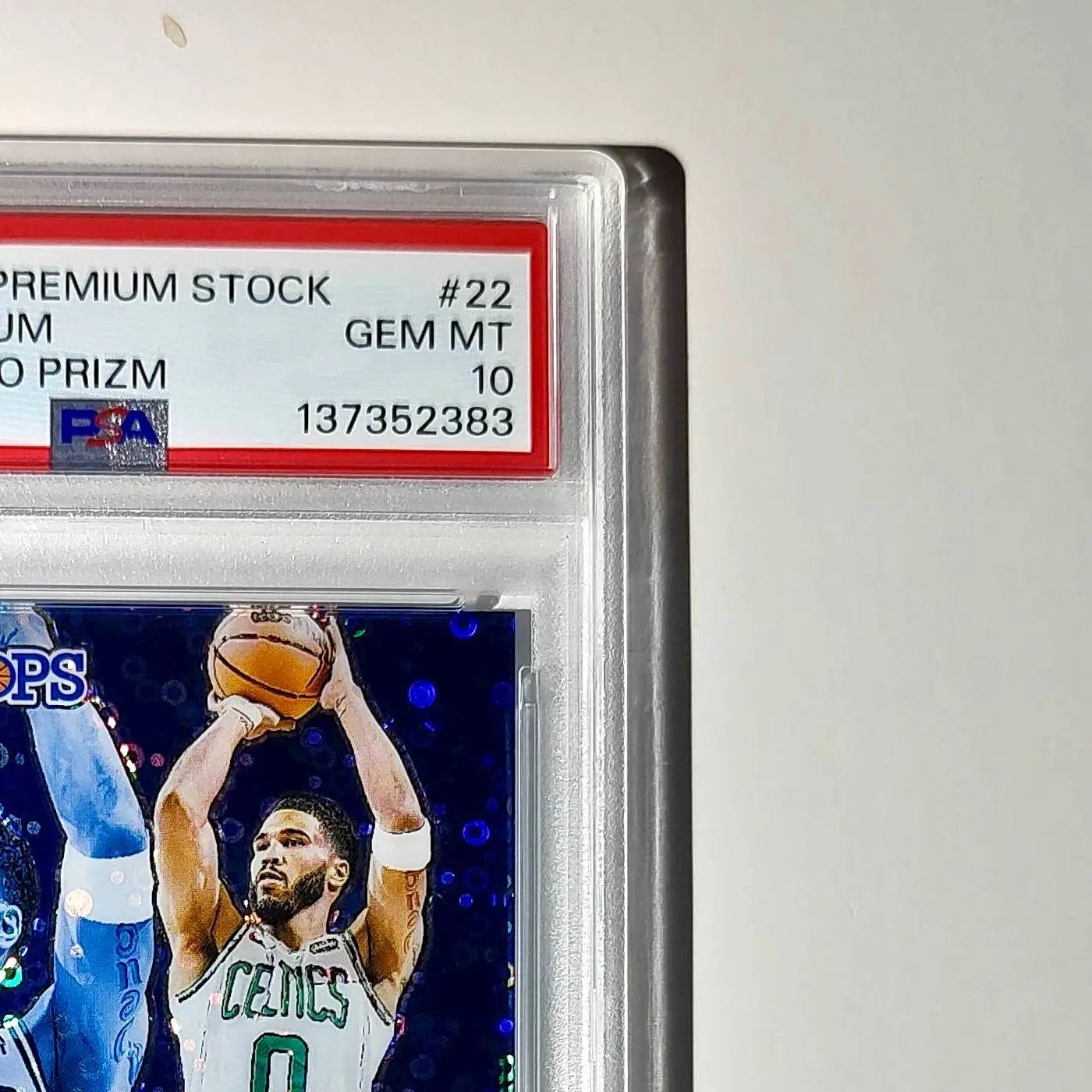 Jayson Tatum 2023 Panini Hoops Premium Sheesh #22 Disco Prizm PSA 10 Gem Mint - Basketball Card Single
