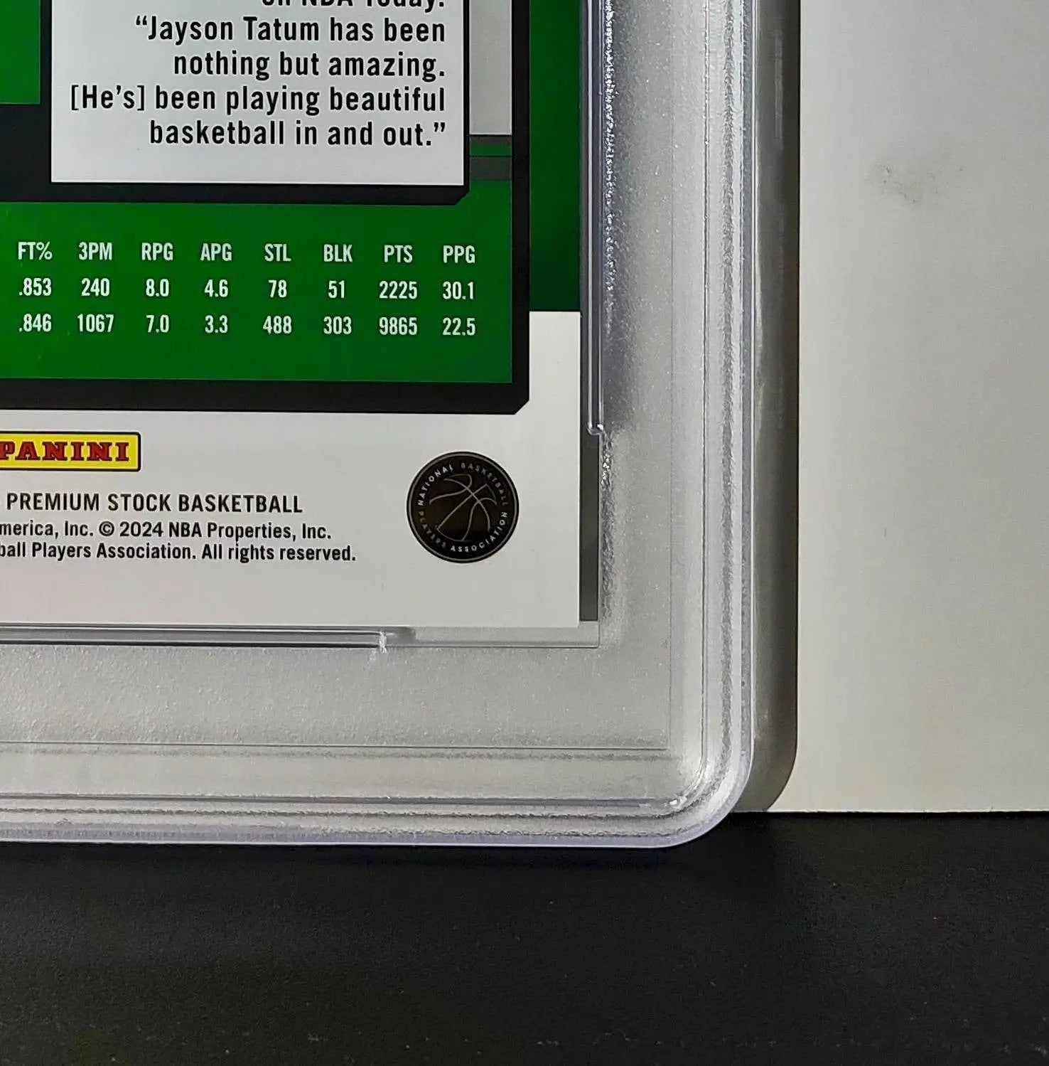 Jayson Tatum 2023 Panini Premium Stock NBA Hoops #9 Jumbo PSA 9 Mint - Basketball Card Single