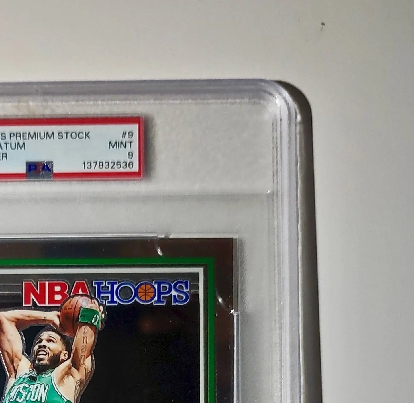 Jayson Tatum 2023 Panini Premium Stock NBA Hoops #9 Jumbo PSA 9 Mint - Basketball Card Single