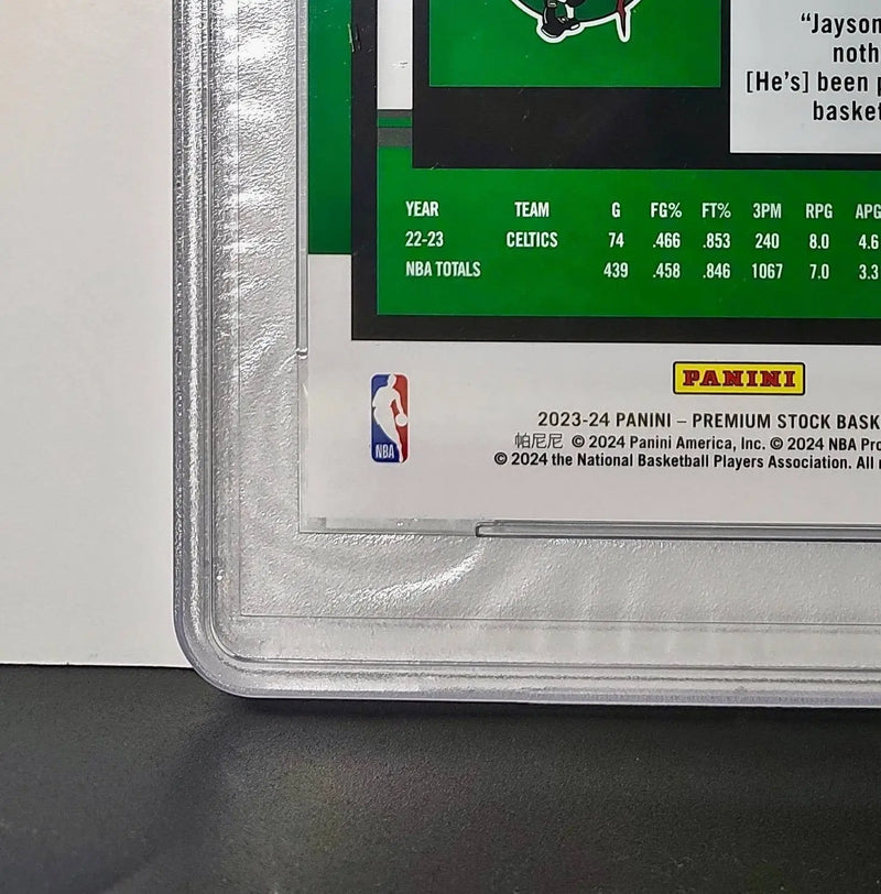 Jayson Tatum 2023 Panini Premium Stock NBA Hoops #9 Jumbo PSA 9 Mint - Basketball Card Single