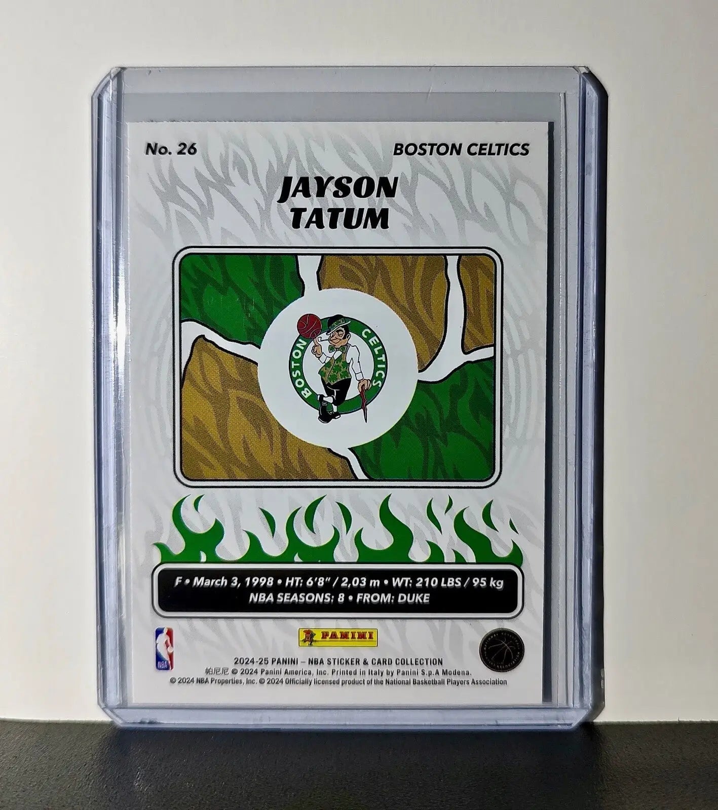 Jayson Tatum 2024-25 Panini NBA #26 Sticker Card Boston Celtics - Basketball Card Single