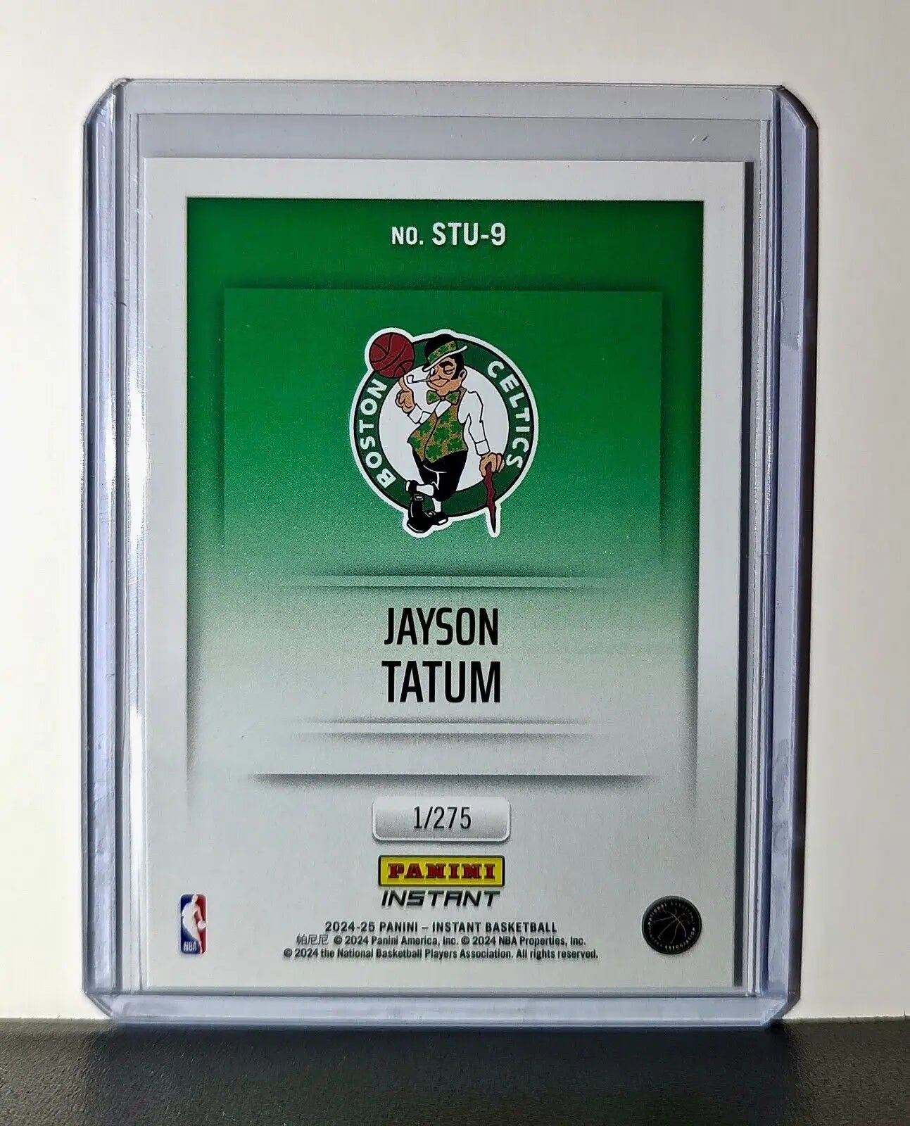 Jayson Tatum 2024-25 Panini NBA Studio #9 Card Boston Celtics 1/275 - Basketball Card Single