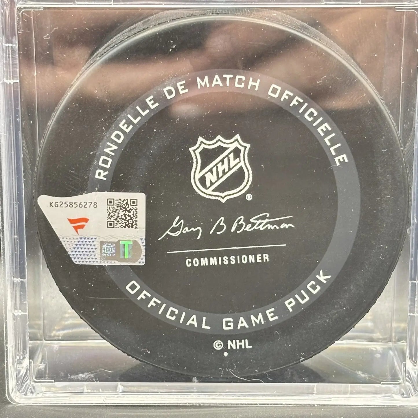 Jean-Gabriel Pageau Signed New York Islanders Logo Hockey Puck Silver Ink BAS - Sports Memorabilia