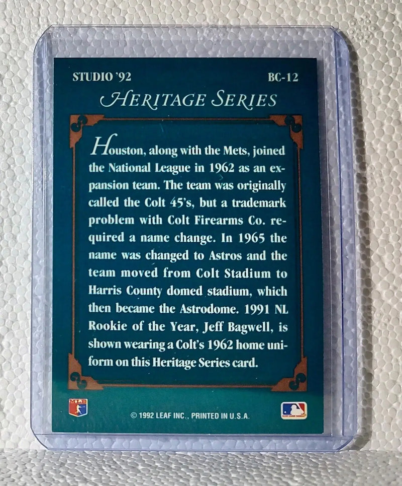 Jeff Bagwell 1992 Leaf MLB #BC-12 Heritage Series Baseball Card Houston Astros