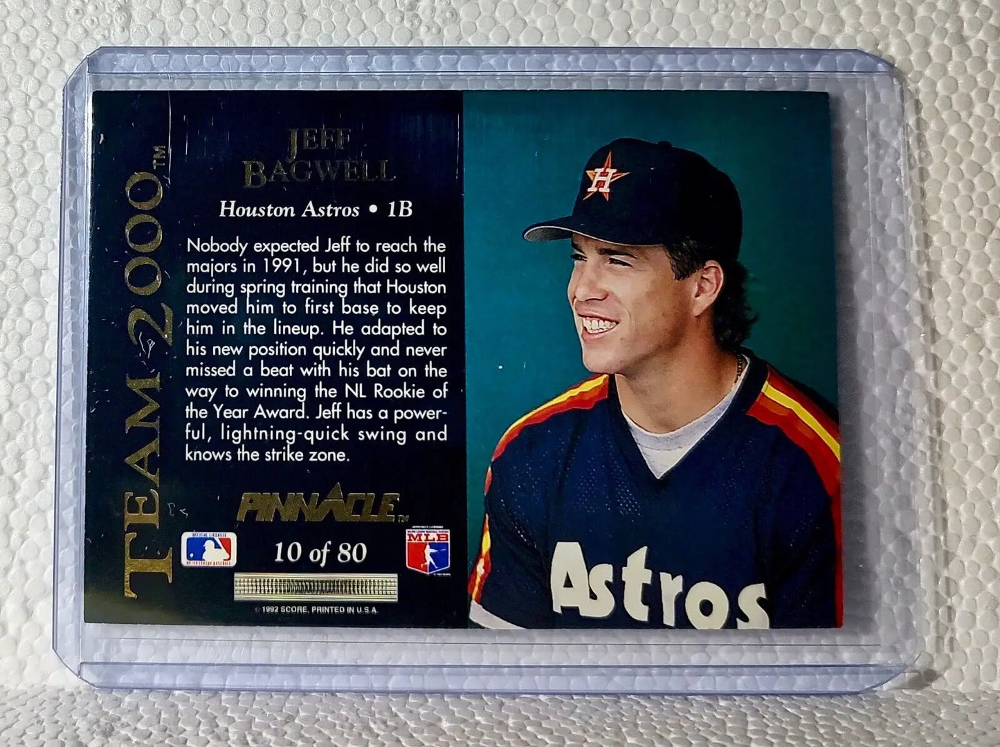 Jeff Bagwell 1992 Score Pinnacle MLB #10 Team 2000 Baseball Card Houston Astros