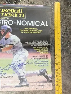 Jeff Bagwell Astros Signed Autographed Baseball America Magazine 1994 JSA AUTO - Sports Memorabilia
