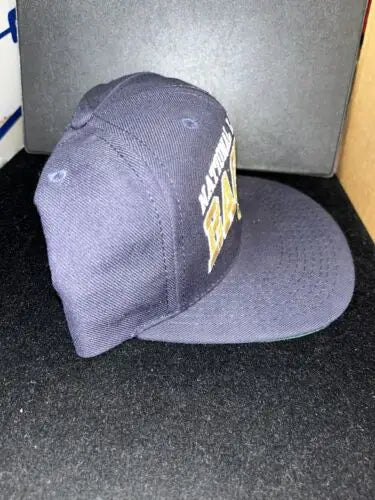 Navy blue baseball cap signed by Jeff Bagwell for Houston Astros collectors and trading cards