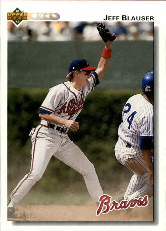 Jeff Blauser 1992 Upper Deck MLB #370 Baseball Card Atlanta Braves - Baseball Card Single