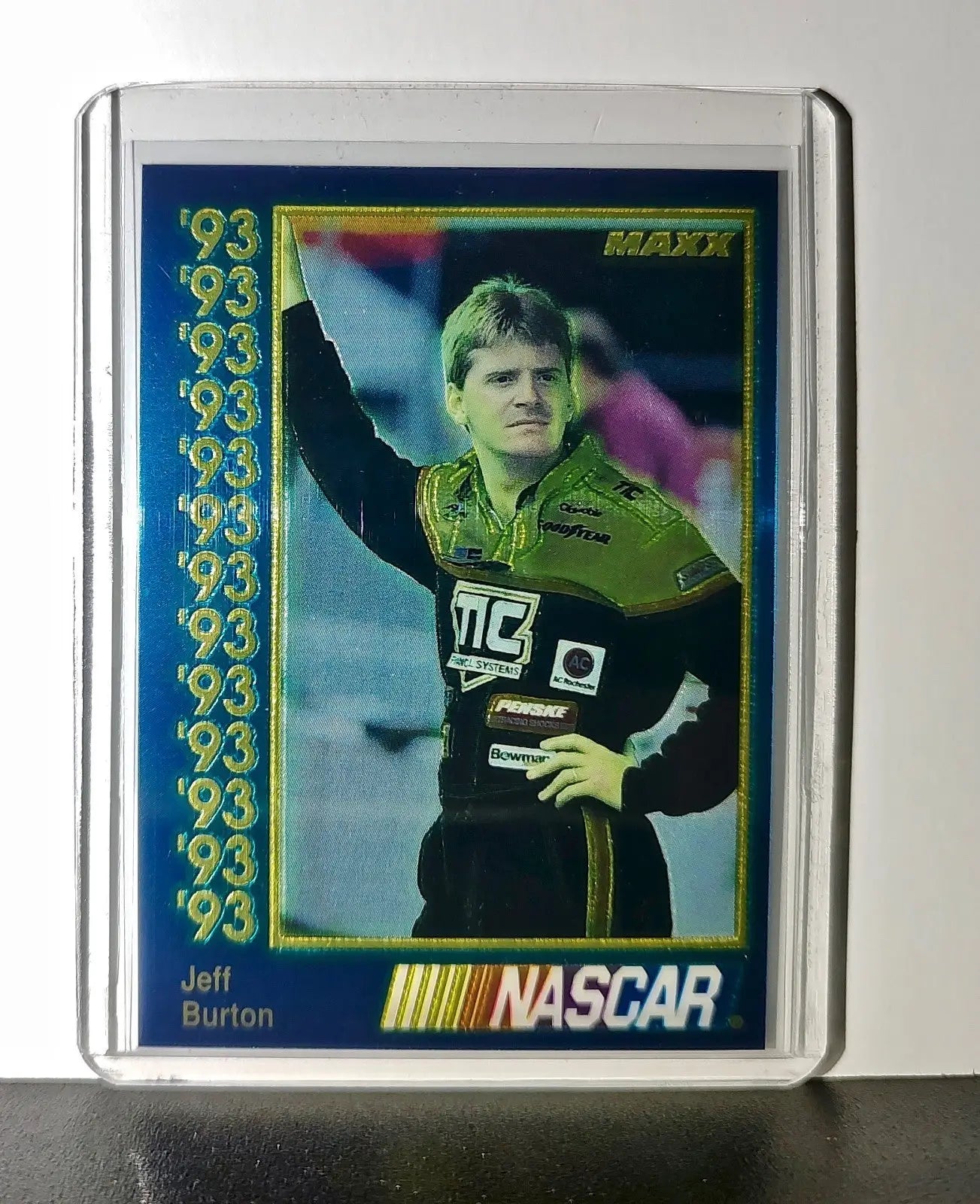 Jeff Burton 1993 Maxx Premier Plus Racing #45 NASCAR Card FILMAR Racing - Racing Card Single