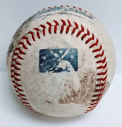 Used baseball with red stitching from Jeff Clement Autograph Signed Ball Beliot Snappers Minnesota Twins