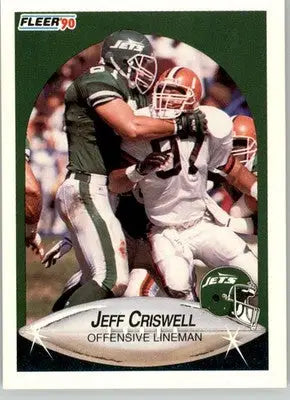 Jeff Criswell - 1990 Fleer Update - #U-75 - Football - Football Card Single