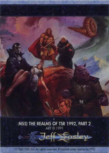 Fantasy book cover featuring heroic figures in a dramatic scene from Metallic Storm Chase