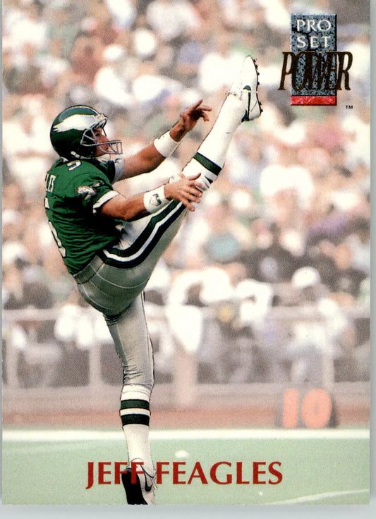 Jeff Feagles - 1992 Pro Set Power - #105 - Football - Football Card Single