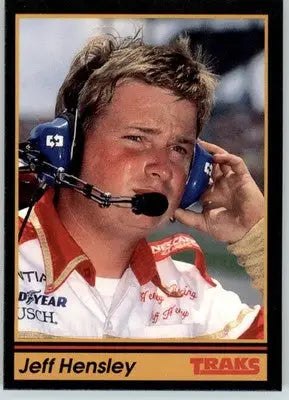 Jeff Hensley - 1991 Traks - #163 - RC Racing - Racing Card Single