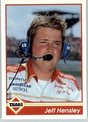 Jeff Hensley - 1992 Traks - #163 - Racing - Racing Card Single
