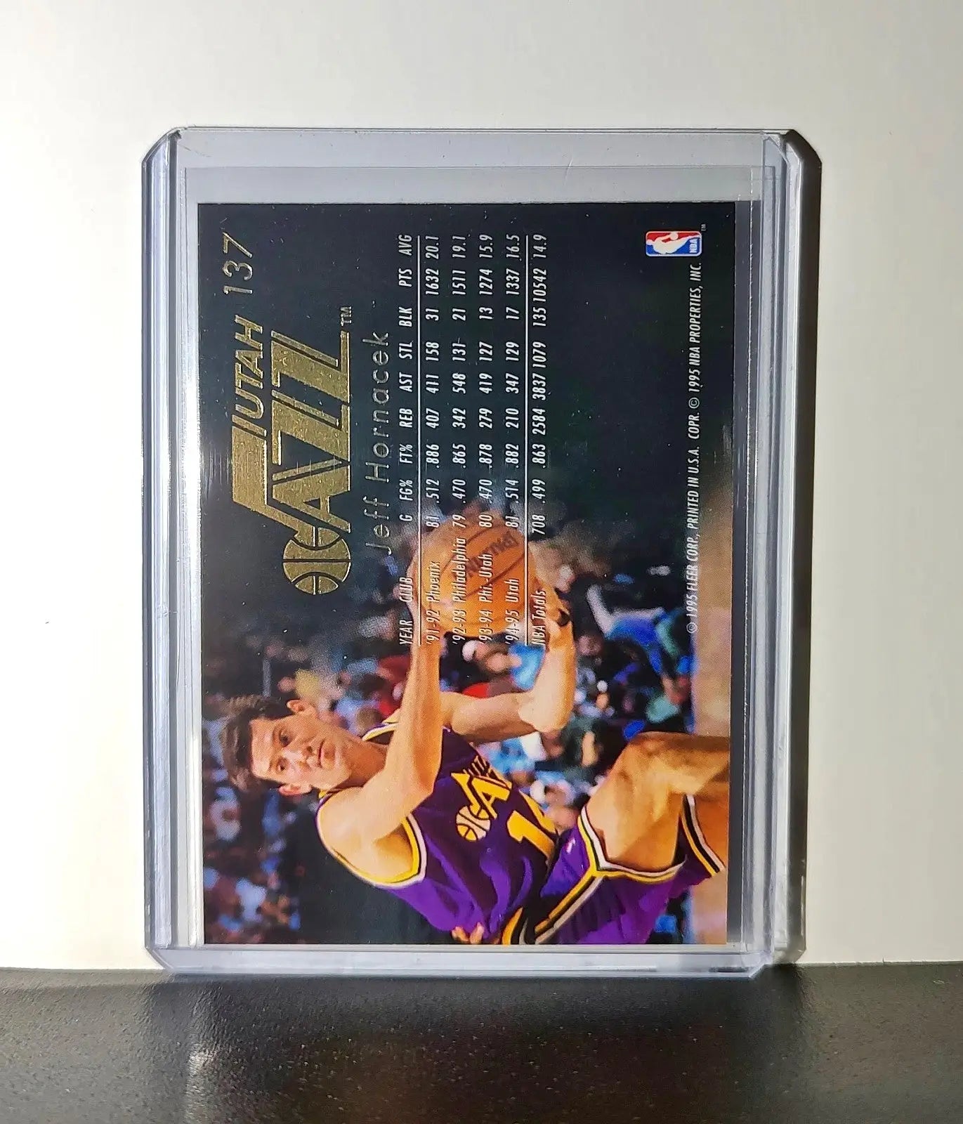 Jeff Hornacek 1995-96 Flair NBA #137 Card Utah Jazz