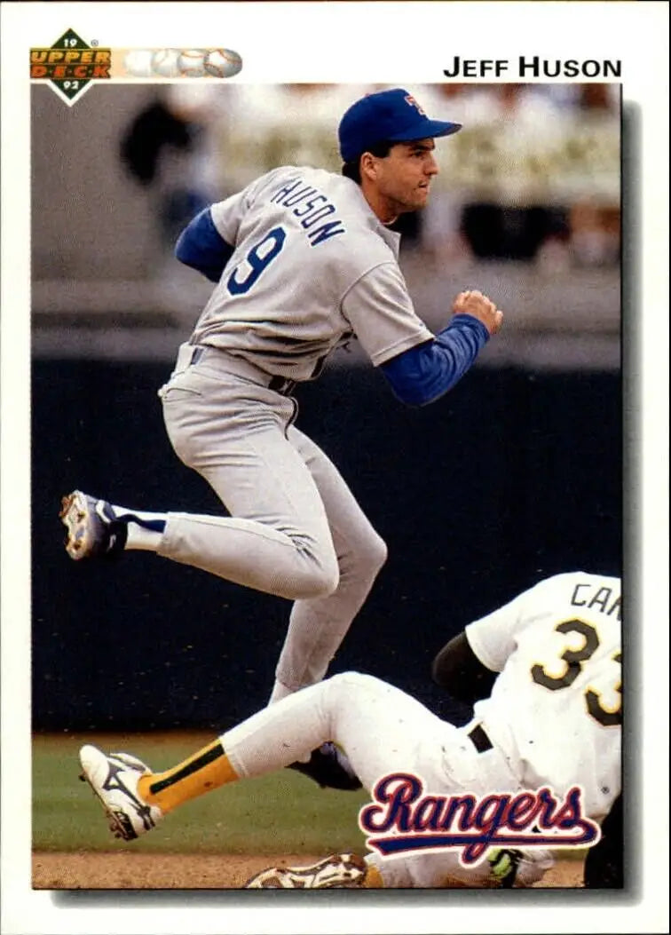 Jeff Huson 1992 Upper Deck MLB #196 Baseball Card Texas Rangers