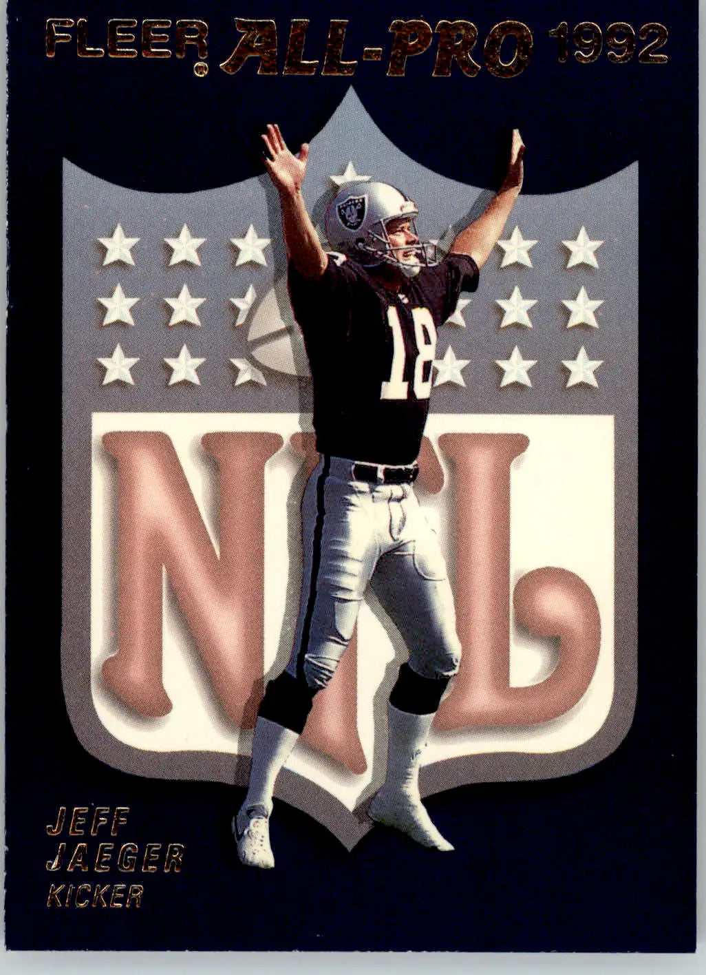 Jeff Jaeger - 1992 Fleer - #12 - Fleer All-Pro 1992 Football