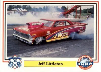 Jeff Littleton - 1990 Checkered Flag IHRA - #4 - Racing - Racing Card Single