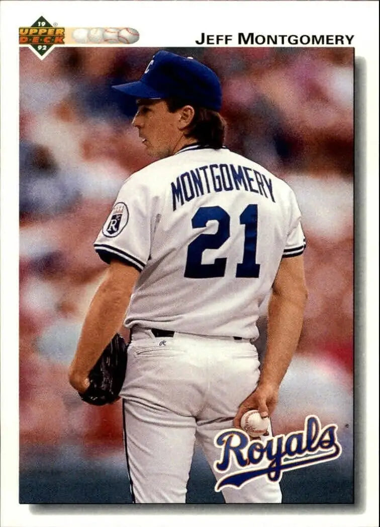 Jeff Montgomery 1992 Upper Deck MLB #627 Baseball Card Kansas City Royals