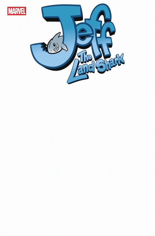 Jeff The Land Shark #1 Blank Cover Variant comic book cover featuring join Jeff land shark design