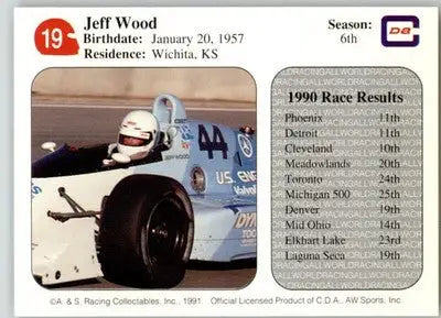 Jeff Wood - 1991 All World - #19 - Racing - Racing Card Single