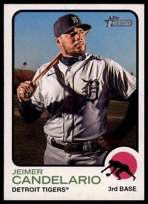 Jeimer Candelario 2022 Topps Heritage #170 Detroit Tigers - Baseball Card Single