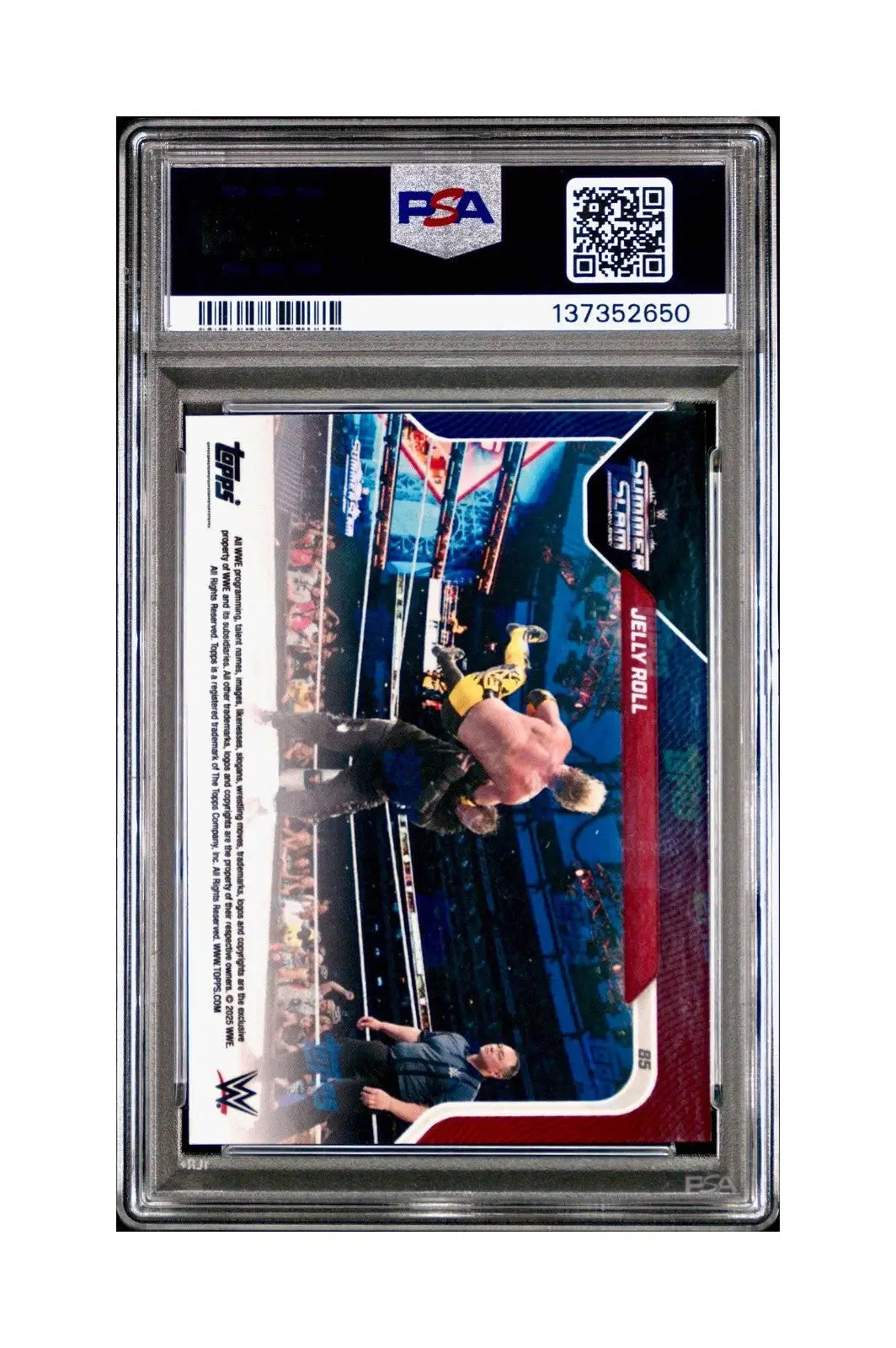 Jelly Roll 2025 Topps Now WWE #85 PSA 10 Gem Mint - Wrestling Card Single