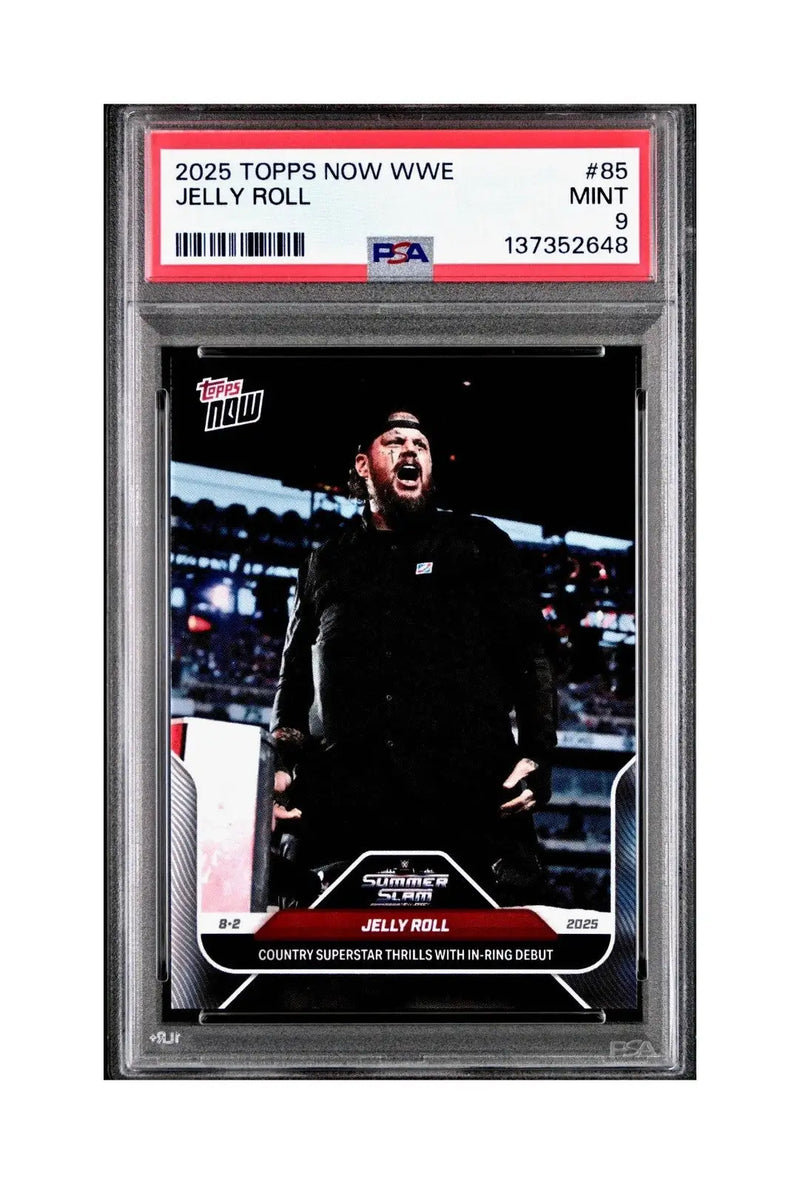 Jelly Roll 2025 Topps Now WWE #85 PSA 9 Mint - Other