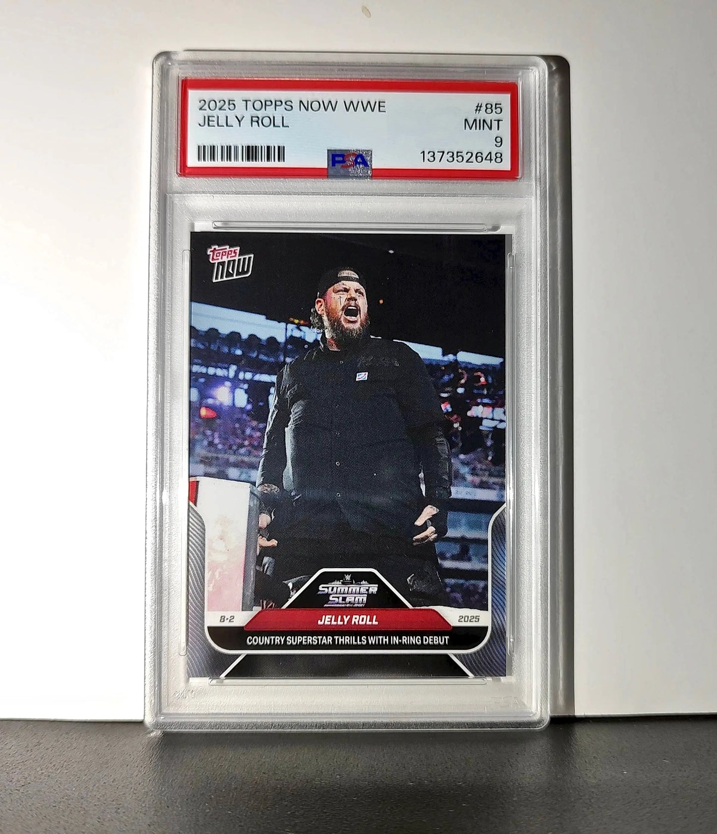 Jelly Roll 2025 Topps Now WWE #85 PSA 9 Mint - Other