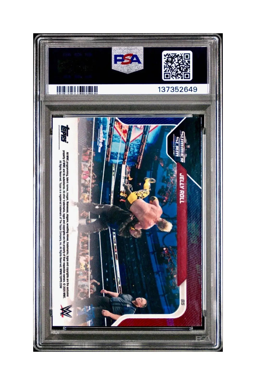 Jelly Roll 2025 Topps Now WWE #85 PSA 9 Mint - Wrestling Card Single