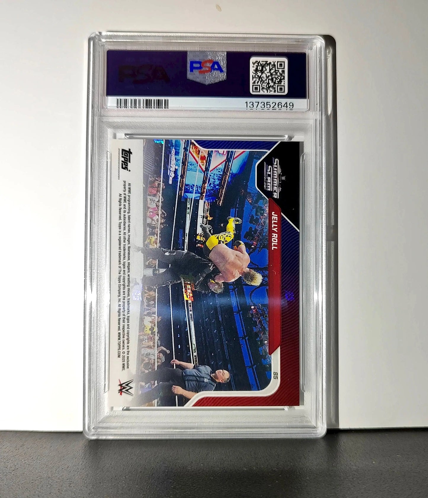 Jelly Roll 2025 Topps Now WWE #85 PSA 9 Mint - Wrestling Card Single