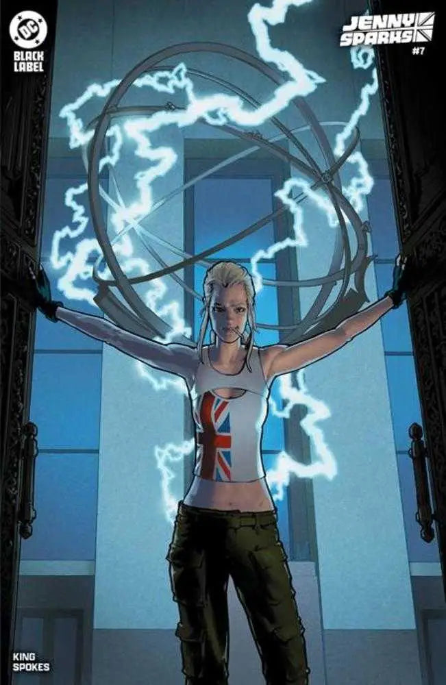 Comic book cover B Gene Ha Card Stock Variant for Jenny Sparks #7 featuring dynamic artwork