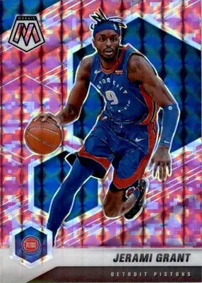Jerami Grant - 2020-21 Panini Mosaic - #116 - Mosaic Camo Pink Basketball - Basketball Card Single