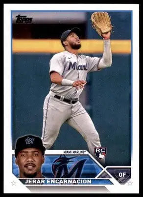 Jerar Encarnacion Rookie 2023 Topps #318 Miami Marlins - Baseball Card Single